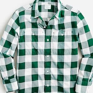 J. Crew Boys Lightweight Flannel Button Down 14y